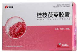 Gui Zhi Fu Ling Jiang Nang (Cinnamon Twig and Poria Capsules) (0.31g*100 capsules) 桂枝茯苓胶囊 KangYuan